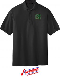 Port Authority Adult / Youth Silk Touch Polo, Black